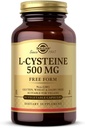 Solgar L-Cysteine 500 mg, 90 plantaardige capsules - Vrije vorm Aminozuur - Keratine Ondersteuning voor huid, haar en nagels - Glutathion Ondersteuning - Veganistisch, glutenvrij, zuivelvrij, Kosjer - 90 porties
