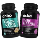 Colon Cleanser Detox & Liver Cleanse - 15 Day Colon Cleanse Pills with Ginger & Liver Detox Support Supplement Milk Thistle Dandelion - Bowel Movement Supplements for Intestinal Stomach Bloating Gut