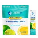 Liquid I.V.® Sugar-Free Hydration Multiplier® - Lemon Lime – Sugar-Free Hydration Powder Packets | Electrolyte Powder Drink Mix | Easy Open Single-Serving Stick | Non-GMO | 14 Servings (Pack of 12)