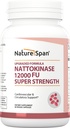 Nattokinase 12,000 FU Supplement for Men & Women, 90 Capsules, Enzyme-Based Dietary Supplement for Daily Wellness Support, Non-GMO, Gluten Free, Vegetarian Friendly