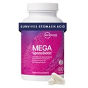 Microbiome Labs MegaSporeBiotic Probiotics for Women & Men - Spore-Based Probiotic for Gut Health & Digestief Support - Shelf-Stable, Travel-Friendly, Heren & Womens Probiotics (60 Capsules)