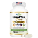 GrowPeak Prime Kids & Teens Growing Years Formula, Bone & Immune Support with Calcium, Vitamin D3 K2, Magnesium, Zinc, Bovine Colostrum, Elderberry, Non-GMO, 60-Day Supply