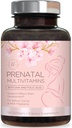 Prenatale vitamines voor vrouwen met foliumzuur & DHA, foetale hersenontwikkeling steun met folaat & Omega 3's, multivitamine met vitamine A, C, D, B6, B12 & Iron, zwangerschapssupplement - 120 Softgels