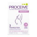 Proceive Pregnancy Trimester 3 Prenatal Vitamins for Women, Third Trimester Supplement with Folate, Iron, Vitamin D3, Zinc, B Vitamins, Minerals, 1 Month Supply from Week 28 Onward, 60 Capsules