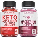 60 Keto Apple Cider Vinegar Gummies Advanced Weight Loss + 60 Magnesium Gummies Formualed with 770 MG Magnesium Citrate.