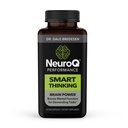 LifeSeasons NeuroQ - Smart Thinking Supplement Pills - Brain Power + Mental Focus Booster - Memory & Attention - Bacognize Bacopa, Cognizin Citicoline & Coffee Extract - 60 Capsules