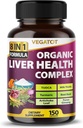 VEGOTOT Liver Health Complex Formula **USA Made and Tested** High Potency with TUDCA, Milk Thistle, Beet Root, Artichoke Leaf, Panax Ginseng, Astragalus, Tumeric - Clean & Detox Formula