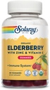 SOLARAY Biologische Vlierbessen Gummies w/Zinc & Vitamin C 