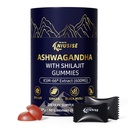 Ashwagandha Gummies met Shilajit 300mg voor vrouwen & mannen, Zero Sugar Ashwagandha Supplementen met Maca Root Powder 
