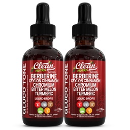 Organic Ceylon Cinnamon Berberine Liquid Drops Supplement with Bitter Melon Extract, Glucomannan, Gymnema, Chromium, Turmeric, Organic Panax Ginseng, Apple Cider Vinegar, Moringa Powder Vegetarian (2)