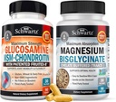 Hoge Absorptie Magnesium Bisglycinate Capsules (1 maand supply) Plus Glucosamine Chondroitin MSM Triple Strength Joint Support Supplement (1 maand supply)