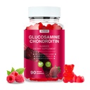 Glucosamine Chondroïtine Gommies - Supplément de soutien mixte extra-fort de 3000MG avec MSM & Elderberry, Flexibilité, Antioxydant Immune Gommy Support pour adultes, hommes et femmes - 90 Gommies de framboises