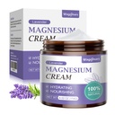 Magnesium crème voor slaap - natuurlijk topical magnesium lotion voor pijn &amp; benen krampen, spierontspanning, rust - nacht lichaam boter voor diepe hydratatie - veilig voor kinderen (Lavendel)