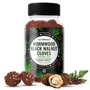 NutraPep Wormwood Black Walnut & Cloves Gummies - Gut Health Immune Support & Natural Detox Cleanse Traditional Herbal Supplement - Vegan Gluten-Free Non-GMO Orange Flavor 60 Gummies