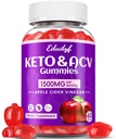 Keto ACV Gummies - 1500mg Apple Cider Vinegar Gummies with Probiotics, B12 and Keto Support, Detox & Cleanse, GMO Free & Vegan - 60 Tel...