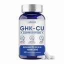 LEVADI GHK-Cu Copper Peptide Supplement, 120 Vegan Capsules, High Potency Copper Peptides for Skin Health, Supports Collagen Production, Skin Elasticity, Hair & Nail Support, Non-GMO