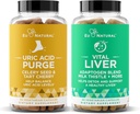 Zuiveren! Uric Acid Flush en Vital Liver Bundle - Detox, Cleanse, en reparatie voor gezamenlijke ondersteuning en actieve mobiliteit Plus Optimale leverfunctie en spijsverteringsgezondheid