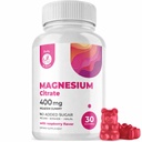DR. MORITZ Magnesium Gummies voor volwassenen - Suikervrij Kalm Magnesium Gummies - Raspberry Flavor - Non-GMO, 400 mg (30 telling)