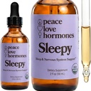 peace. love. hormones. Sleepy Natural Sleep Aid & Nervous System Support – Herbal Supplement – Helps Promote Deeper Sleep, Calming Mood, and Recovery – Non-Drowsy Herbal Formula