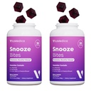 VitaMedica Snooze Sleep Gummies - Melatonin-Free, Zero Grogginess - L-Theanine, Chamomile, Passionflower & Lemon Balm - Sleep Aid Gummies for Adults - 60 Count (2 Pack)