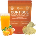 Cortisol Drink Powder Sugar Free, Natural Cortisol Supplements for Women Men,with Ashwagandha, L-Theanine, Black Pepper Extract, Turmeric Root, Relaxation, Focus,Mental Clarity,6.3 OZ