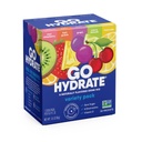 GoHydrate à faible teneur en sodium Électrolytes Poudre Packets Sans sucre - Hydratation instantanée Mélange quotidien - Zéro mélange d'eau de sucre Flavor Packet Célibataires avec vitamine D - (Paquet varié, 30 paquets)