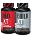 Ge Jacked Factory Muscle Builder Supplement Stack - Build-XT Muscle Builder & N.O. XT Nitric Oxide Boosting Agent for Dual Support (60 Day Supply)