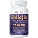 2000 MG Shilajit Supplement, Shilajit Resin Organic,Shilajit Capsules,100% Pure Shilajit met 85+ Trace Minerals & 60% Fulvic Acid,Boost Energy & Immunity,Vegetarisch,Natural,60 Capsules