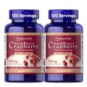 Puritan's Pride natuurlijk Bronzen Cranberry One per Day Fruit Concentraat 500mg, 50:1 Dieetsupplement voor Urinaire Tract Ondersteuning, 4 maanden Supply, 120 Rapid Release Capsules, 2 Pack