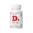 NANOWELL Vitamin D3 2000iu (50 mcg) - Bone, Muscle Health and Immune Support Supplement - 180 Tablets, 180 Day Supply