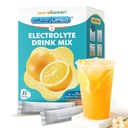 Hydration Packets Sugar Free, Orange Flavor Electrolytes Powder Packets, Turmeric Electrolyte Drink Mix w/Curcumin, Vitamin, Minerals & Inulin, Support Immune & Recovery, Muscle & Gut Health