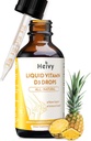 Heivy Liquid Vitamin D Drops 4000 IU (100 mcg), Vitamin D3 for Bone Health Support, Pineapple Flavor Vegan VIT D3 Drops, Made in USA, 60 Servings 2 Fl Oz (60ml)