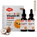 Kids Vitamin D Drops for Infants, Baby Vitamin D Drops for Bone Health, Immunity & Growth, Vitamin D3 Liquid Drops for Toddlers, Easy Absorption, 2 x 30ml Bottles