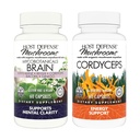 Host Defense Bundle with MycoBotanicals Brain* Capsules, 60 Count & Cordyceps Capsules, 60 Count - Ondersteuning Geheugen & Focus - Ondersteuning Immune Health & Energy