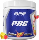 Alpha Supps Pre, Pre-Workout Powder for Men & Women, Back to Basics Preworkout Formula for Fitness & Gym Training Athletes - Boost Energy, Focus & Performance (30 Servings, Strawberry Lemonade)
