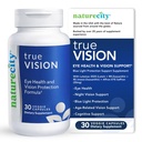 NatureCity True-Vision Eye Health Supplement - Plant-Based Lutein en Zeaxanthine met High Potency Saffron 20mg - Blue Light Protection, Support Central and Night Vision (30 Veggie Capsules)