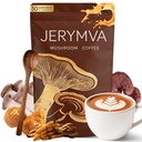 Mushroom Coffee – Superfood Blend with 6 Adaptogens (Lion’s Mane, Cordyceps, Reishi, Turkey Tail) MCT Oil & Enhanced Energy, Focus & Immunity Support | Vegan,Gluten-Free, Non-GMO | 6.35oz