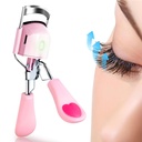 Pinkiou Heated Eyelash Curler for Women USB Rechargeable Lash Curler Long Lasting Ironing Electric Eyelash Curler with Silcone Pad Replacable Great Makeup Tools for Her