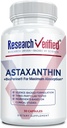 Onderzoek Geverifieerde Astaxanthine - Krachtige Antioxidant, Bestrijdt Vrije Radicalen, Ondersteunt Huid, Hersenen, Ogen en Hart - Zink RDA, Vitamine E, BioPerine - 30 Capsules - Niet-GMO, Made in The USA