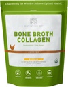 Amy Myers MD Bone Broth Collagen Powder - Organic Chicken Bone Broth - Ondersteunt gezonde huid & Nails - voor Gut Health & Joint Support - 20 porties, Kip smaak