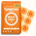 Vytadose Multivitamin Patches | Hair Growth for Women | Topical Daily Iron, Biotin & Vitamin Patches Supports Thicker Hair, Skin & Nails | Vegan, Water-Resistant | Kind to Sensitive Skin | 30 Count