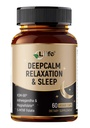 LIIFE DeepCalm Relaxation & Sleep, 60 Veggie Capsules | Sleep Supplement with KSM-66 Ashwagandha, GABA, L-Theanine & 5-MTHF Folate，Supports Calm Mood & Healthy Sleep Cycle