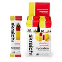 Skratch Labs Hydration Packets Hydration Drink Mix, Aardbei Lemonade (20ct) - Electrolyte Powder Ontwikkeld voor atleten en sportprestaties, Glutenvrij, Veganistisch, Kosjer