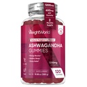 GewichtWorld Ashwagandha Gummies for Women and Men 1200mg - 120 Gummies (2-maand supply) - Ashwagandha Supplement Gummies for Energy Booster, Healthy Sleep & Stress Relief - Vegan & Gluten-Free