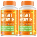 Pack of 2 Height Growth Maximizer - Made in USA - Natural Height Encrease Booster & Teen Vitamines - Pillen om te groeien Taller op elk leeftijd - Bone Growth Supplement voor volwassenen en kinderen
