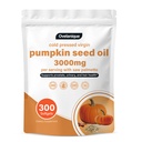 Pumpkin Seed Oil Capsules 3000mg with Saw Palmetto – Cold-Pressed Capsules for Men & Women | Non-GMO | Support Hair & Overall Well-Being | 300 Softgels