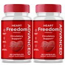 Heart Freedom Capsules, Official HeartFreedom Pills - Energy and Health Maximum Strength, Heart Freedom Circulation Support Capsules, All Natural Glyco Optimizer, Premium Formula Reviews (2 Pack)