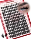 Manga Lash Clusters Anime Eyelash Clusters Volume Cluster Eyelash Extensions 12-18mm Thick Spiky Lashes Clusters 144pcs Cluster Lashes Individual DIY Lash Extension by TOOCHUNAG