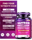 Liposomal Magnesium Complex 1000mg for Women & Men - 21-in-1 Supplement with Saffron, Ashwagandha & L-Theanine - Supports Mood Balance, Stress Relief, Calm & Cognitive Focus - 180 Capsules