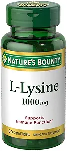 Nature's Bounty L-Lysine 1000 mg Tabletten 60 ea (verpakking van 2)